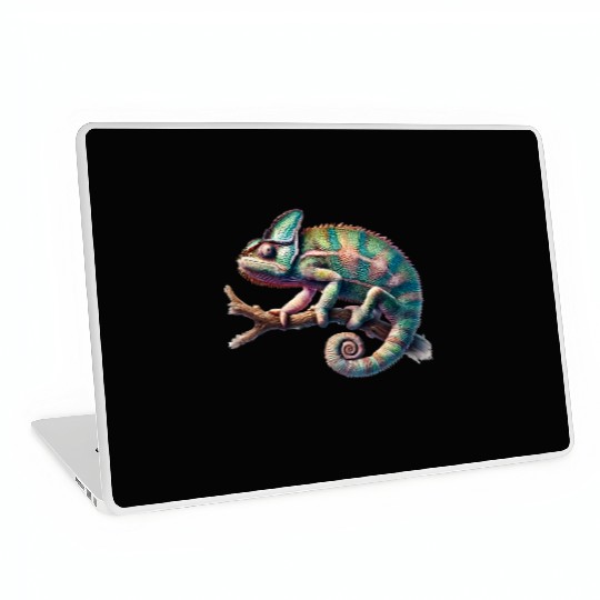 fascinating, lively chameleon motif Laptop Skins