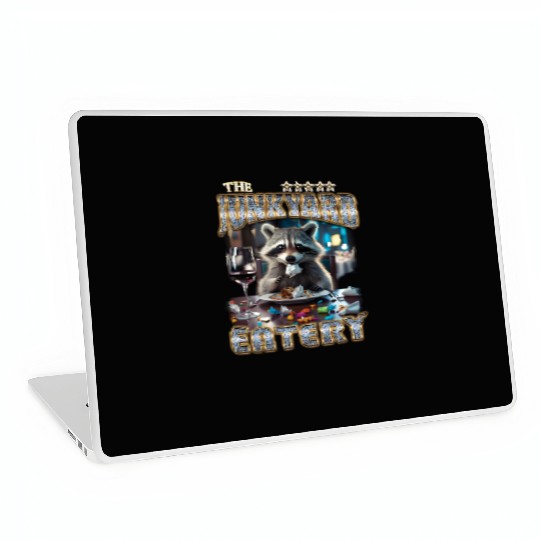 The Junkyard Eatery Funny Raccoon Bootleg Laptop Skins