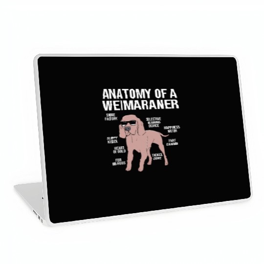 Dog With Sunglasses Anatomy Of A Weimaraner Laptop Skins