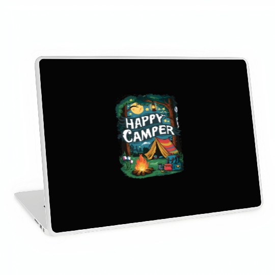 Happy Camper Delight Laptop Skins