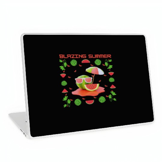 Blazing Watermelon Summer Laptop Skins