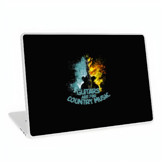 Guitars Are For Country Music Cowboy Western Laptop Skins