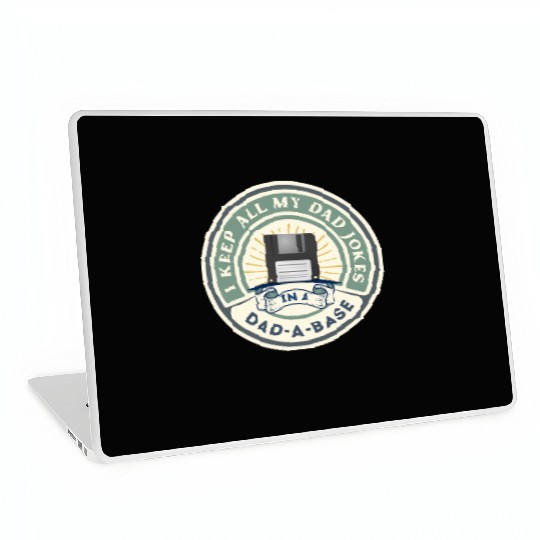 Funny dad jokes from son or daughter fathers day Laptop Skins