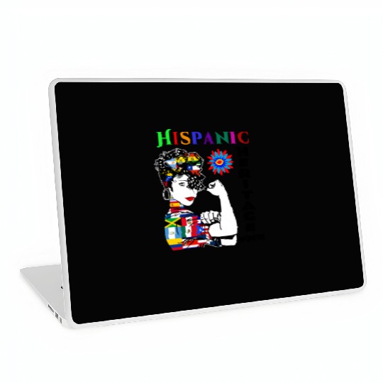 Hispanic Heritage Month Latino Countries Flag Laptop Skins