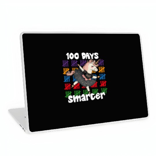100 Days Of School Ballet Unicorn 100 Days Laptop Skins