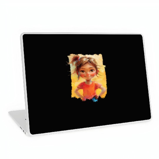 confidence with bold paint strokes and fearless Laptop Skins