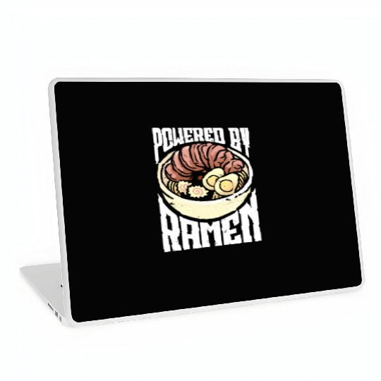 Powered By Ramen Anime Japanese Soup Cup Noodle Laptop Skins