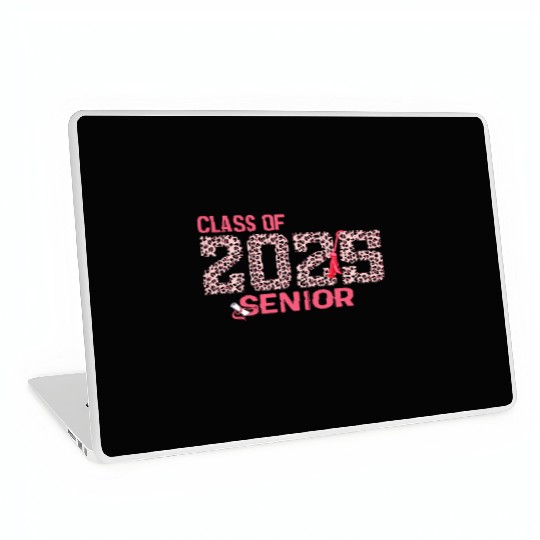 Class of 2025 Senior Leopard Print Graduation 2025 Laptop Skins