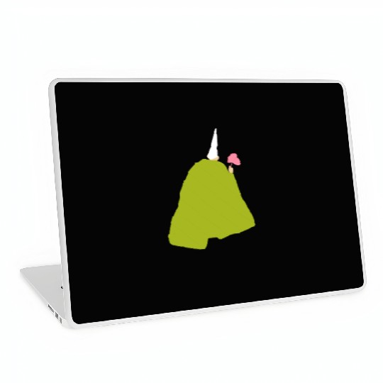 Crawly Gnome Tiny Green Wizard, Funny Green Gnome Laptop Skins