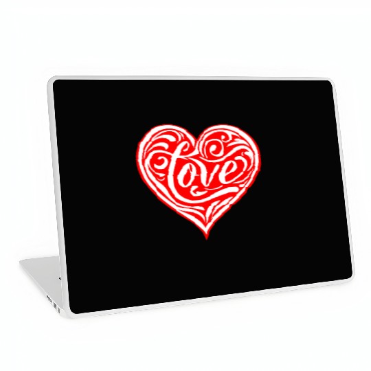 Tribal Love Heart LIKE US ON FACEBOOK # Laptop Skins