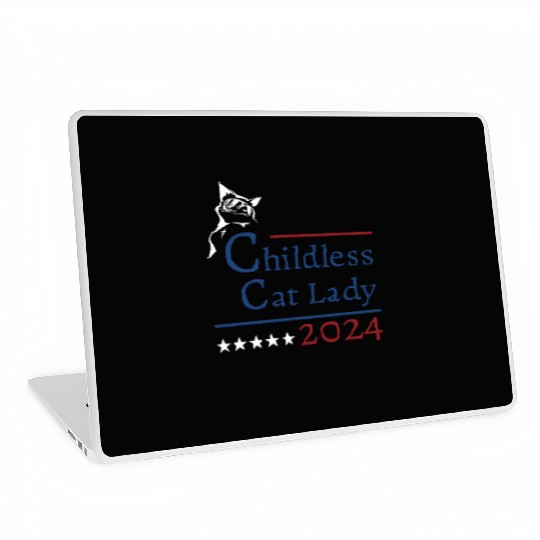 "Childless Cat Lady" Kamala Harris 2024 Laptop Skins