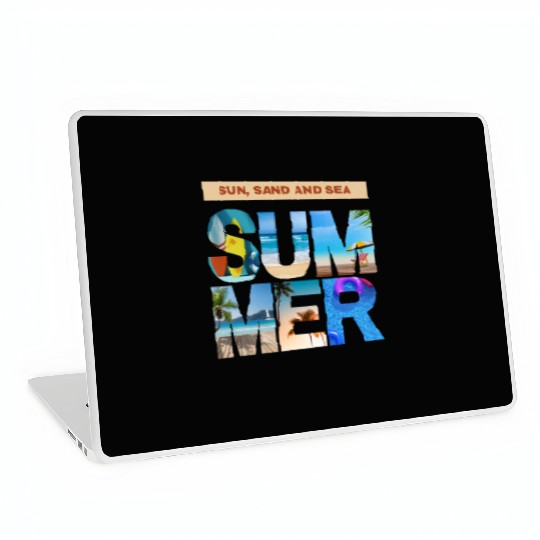 Sun, Sand and Sea Summer outfits for men Laptop Skins