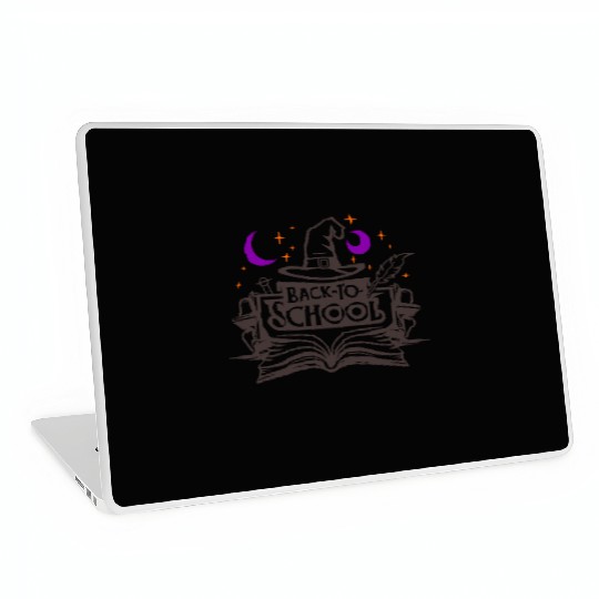 Back To School Wizard Hat Book Vector 3 Colors Laptop Skins