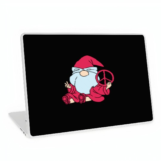 Peace Gnome Gnomes Dwarves Laptop Skins