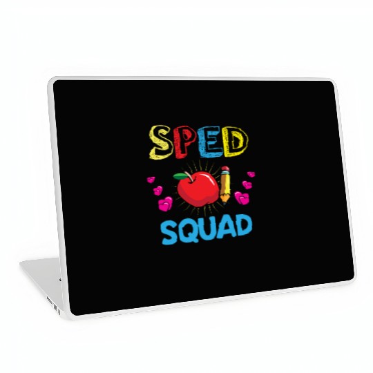 Sped Teacher special education teacher quad Laptop Skins