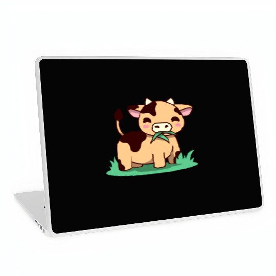 Cute Kawaii Cow Farm Animals Lover Design Laptop Skins