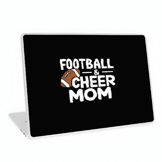 Football Cheer Mom Proud and Loud Laptop Skins