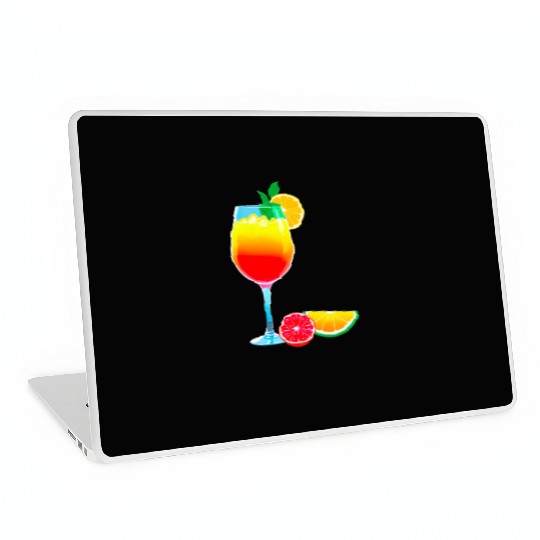 Colorful Cocktail with Fruit Garnish Laptop Skins