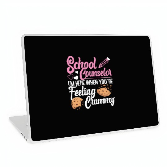 School Counselor Pun Cookie School Laptop Skins