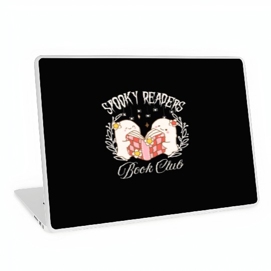 Spooky Readers Book Club -Halloween season Laptop Skins