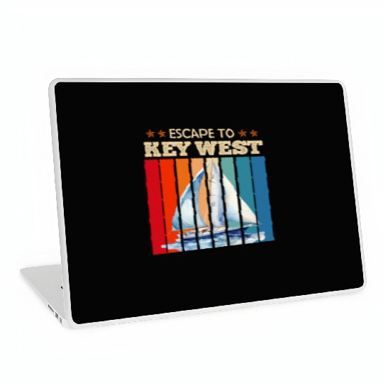 Florida ESCAPE TO KEY-WEST Sailing Outfit Laptop Skins