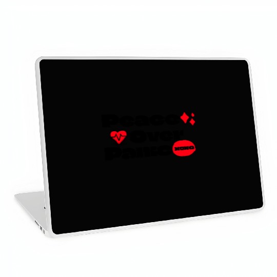 Peace Over Panic Anxiety Mental Health Laptop Skins