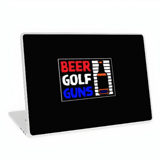 Beer Golf Guns Laptop Skins