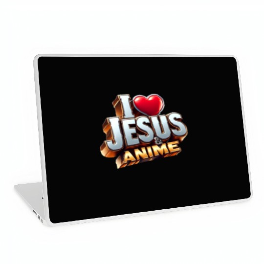 I Love Jesus & Anime Laptop Skins