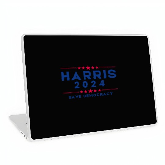 Harris For President 2024 Save democracy Laptop Skins
