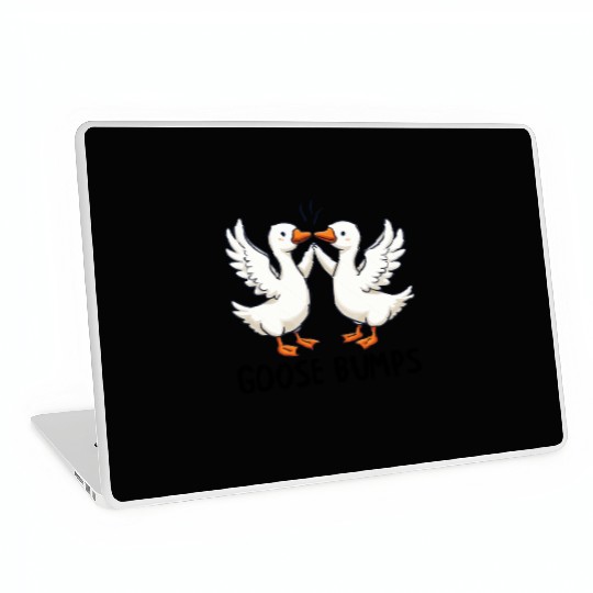 Cute Goose Bumps Funny Animal Pun Lover Laptop Skins