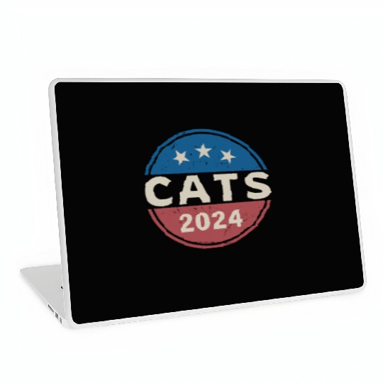 Cats For President Funny Political 2024 Election Laptop Skins