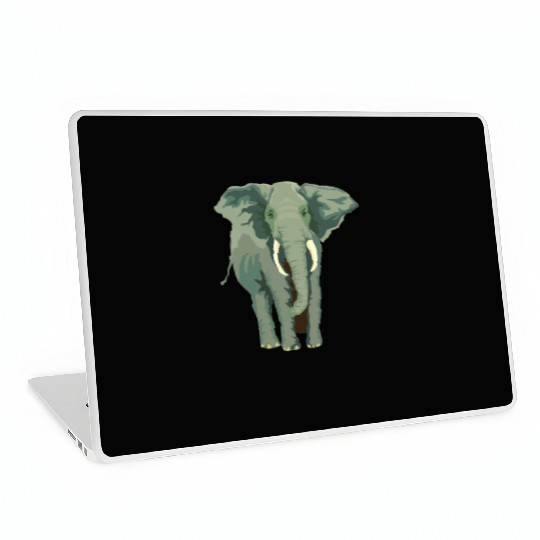 Elephant Face Funny Laptop Skins - Funny Animal Face Lover