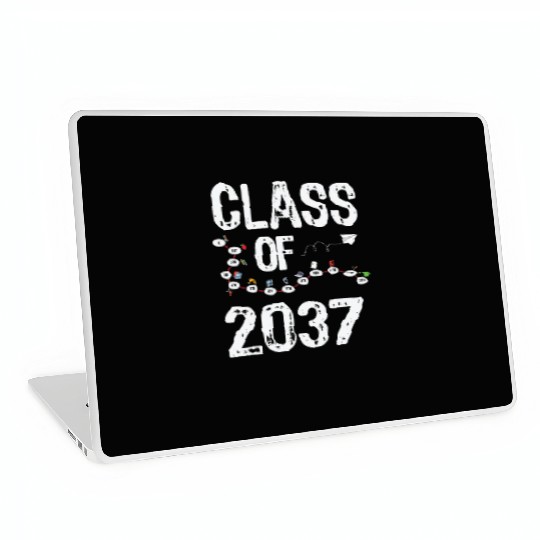 Funny Class of 2037 Grow With Me Back To School Laptop Skins