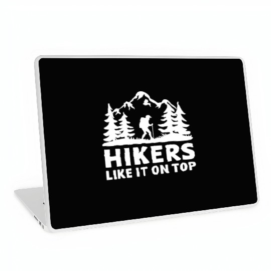 Hikers Hiking Mountains Forests Nature Laptop Skins