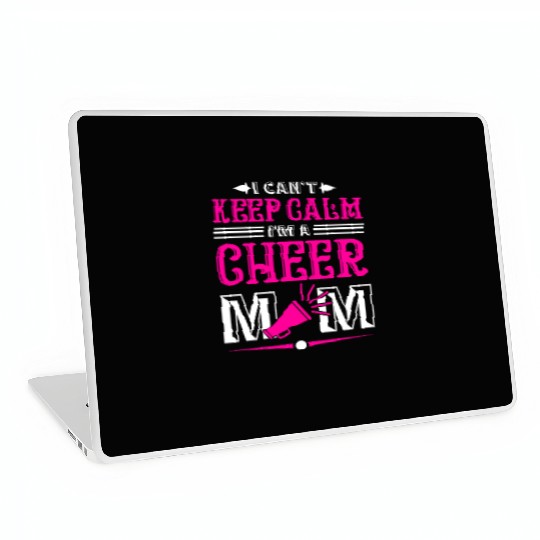 Keep Calm Cheer Mom Cheerleading Mother's Day Laptop Skins