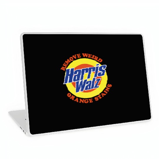 Retro Harris Walz Remove Weird Orange Stains Laptop Skins