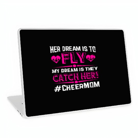 Dream Cheer Mom Cheerleading Mommy Mother's Day Laptop Skins
