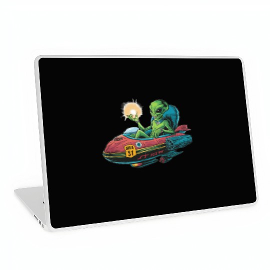 Alien in Area 51 Craft Laptop Skins