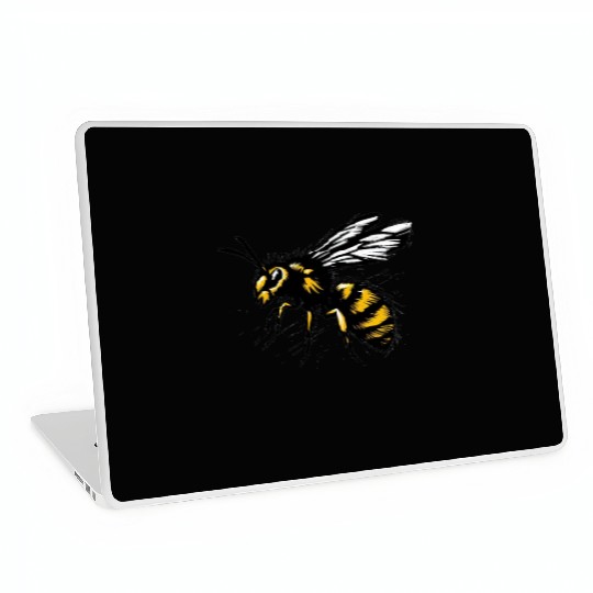 Two Color Wasp Insect Art 1 Laptop Skins