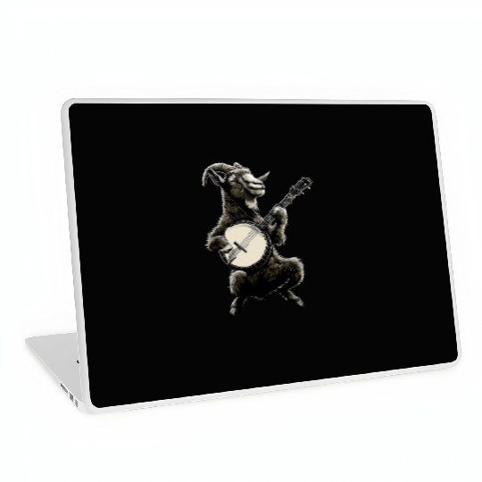 Goat Farm Animal Farmer Bluegrass Banjo Player Laptop Skins