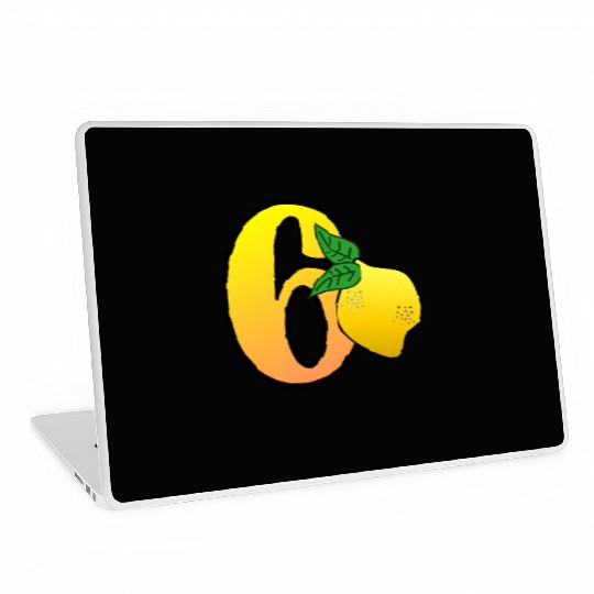 Number 60th Birthday - Lemon Laptop Skins