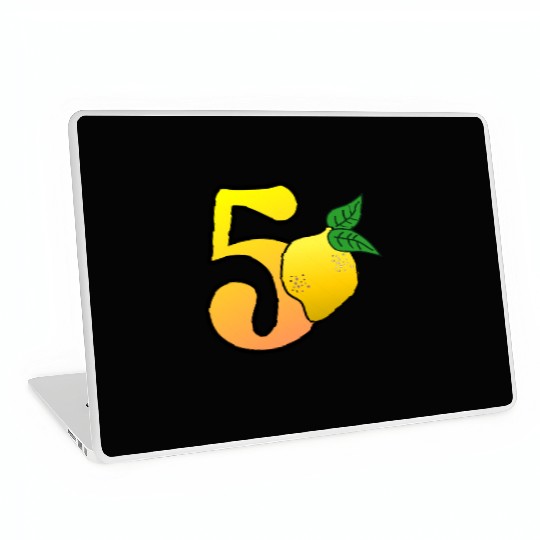 Number 50th Birthday Lemon Laptop Skins
