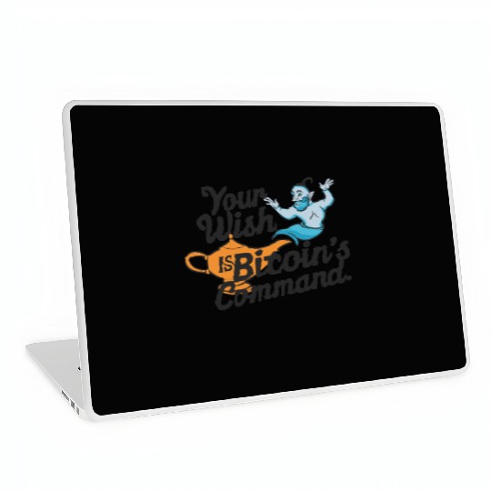 Bitcoin Genie - Your Wish is Bitcoin's Command Laptop Skins
