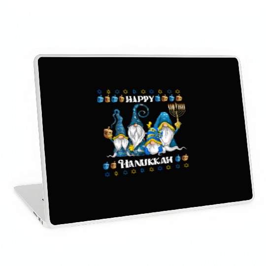 "Hanukkah Gnome" Wishing You a Happy Hanukkah Laptop Skins