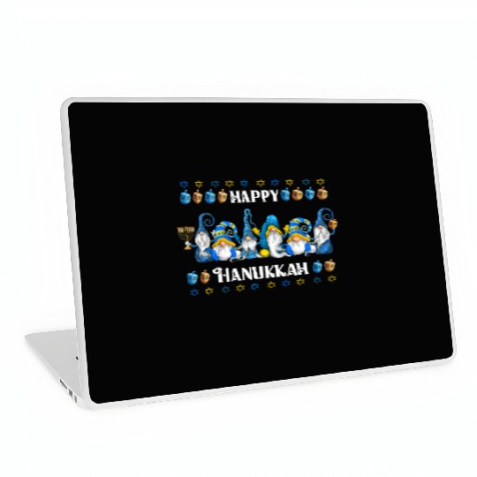 "Hanukkah Gnome" Wishing You a Happy Hanukkah Laptop Skins