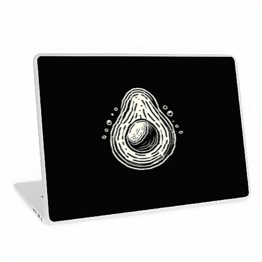 Avocado minimalist avocados design food art 7 Laptop Skins
