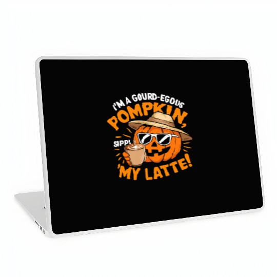 Pumpkin Spice Latte, Retro It's Fall Y'all Laptop Skins