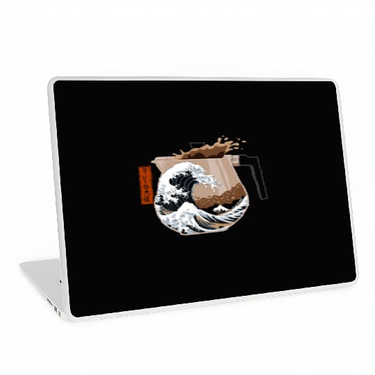 The Great Wave of Coffee Artistic Caffeine Lover Laptop Skins