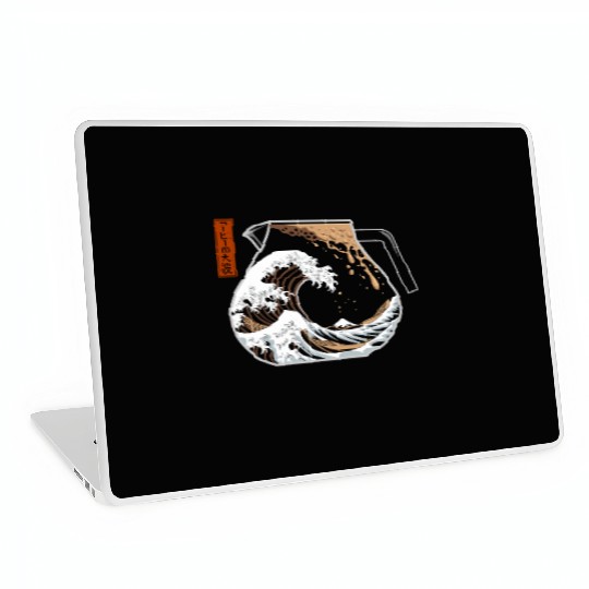 The Great Wave of Coffee Artistic Caffeine Lover Laptop Skins