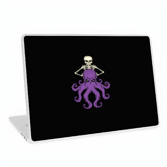 Octopus Skeleton Laptop Skins